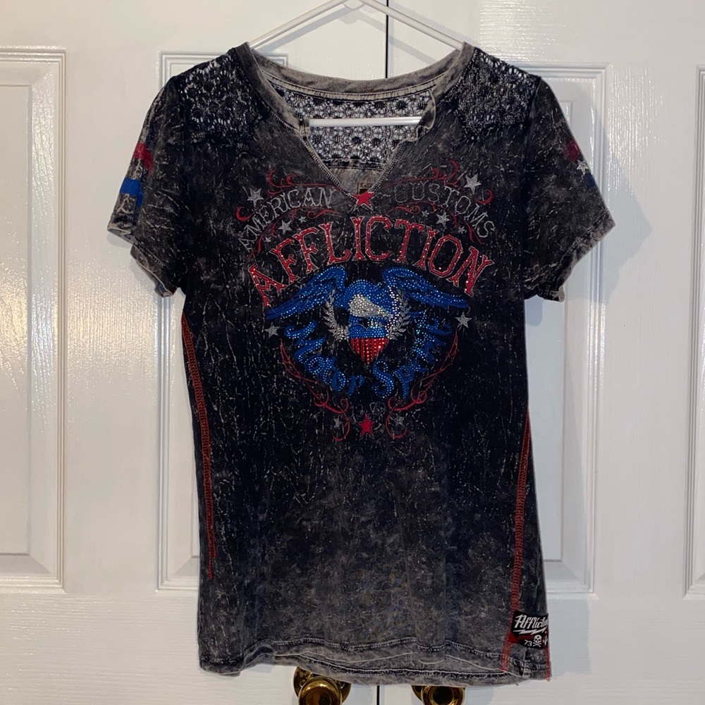 Affliction Women’s V-Neck Top